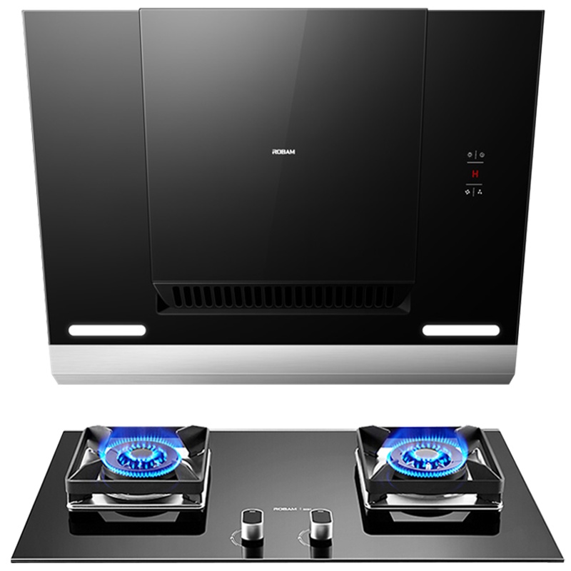 老板(ROBAM)25X8+56B0 烟灶套餐抽吸油烟机燃气灶4.2天然/煤气灶烟机灶具 侧吸式 触控式近吸式 20立方