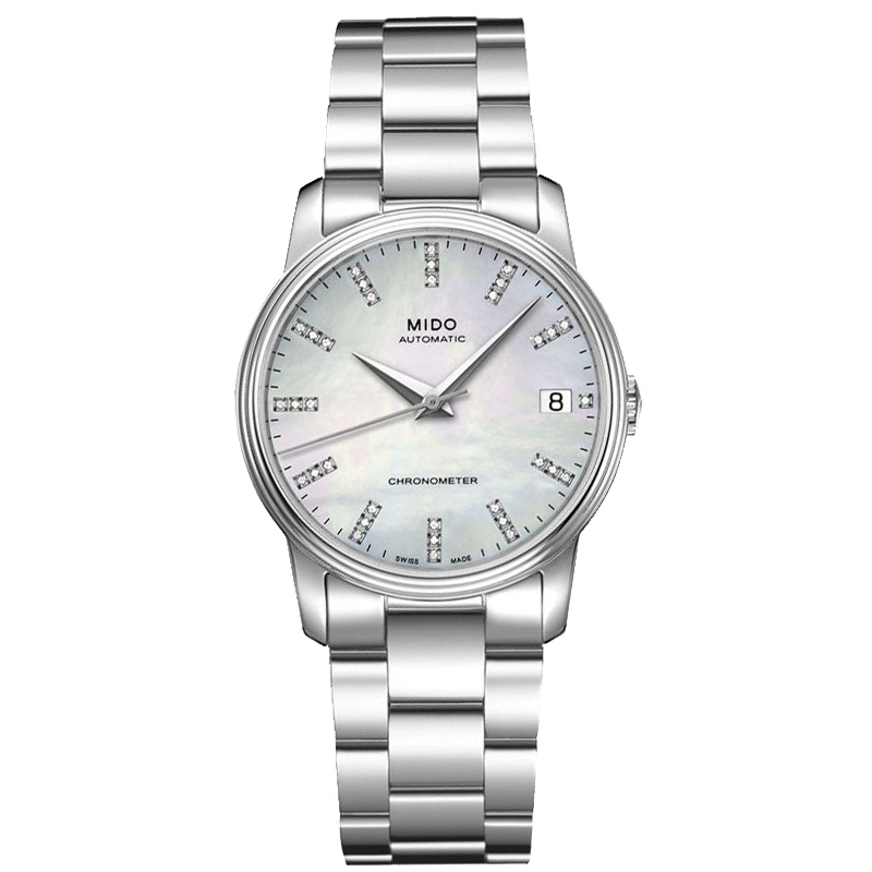 美度(MIDO)瑞士手表 贝伦赛丽系列自动机械钢带女士手表M010.208.11.116.00