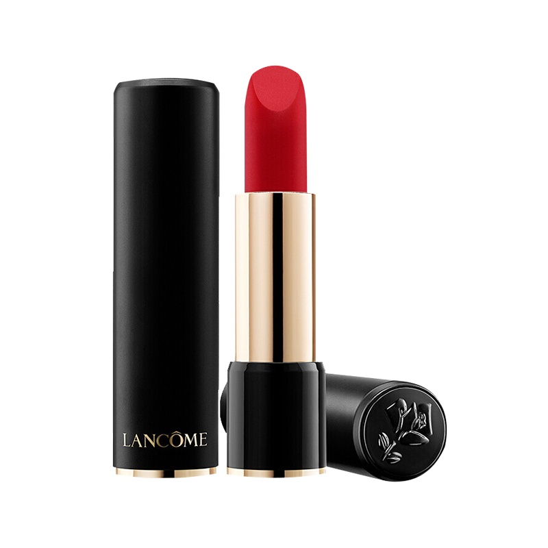 (送礼优选)LANCOME兰蔻 口红女士菁纯丝绒雾面哑光唇膏3.4g #196 朱砂橘