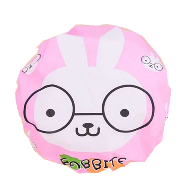 1/10个装[可选卡通浴帽]成人防水浴帽女款卡通沐浴帽厨房做饭防-3个装[颜色随机]