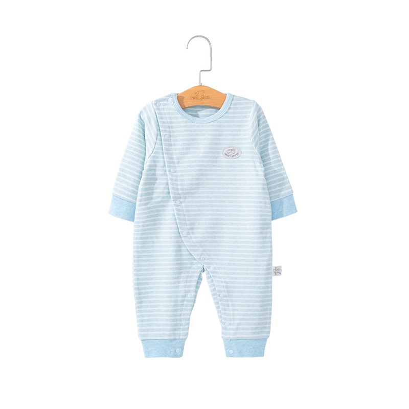 优简(BEST JANE)秋冬新款斜襟哈衣婴儿连体衣爬服0-24个月男女宝宝秋衣睡衣睡袍家居服