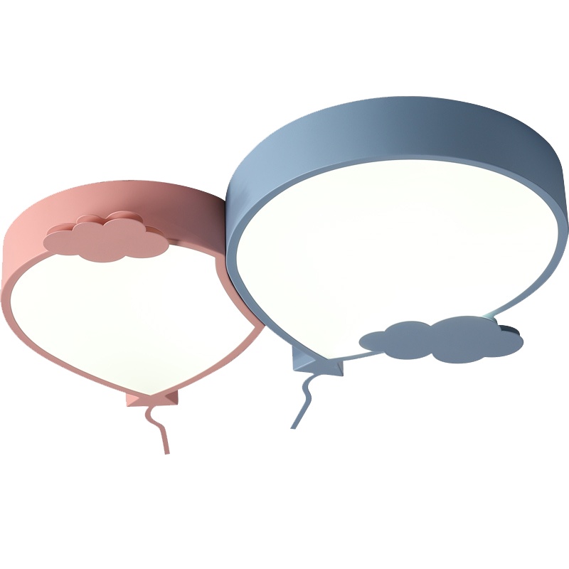 七只蚂蚁 儿童灯简约现代吸顶灯LED铁艺儿童灯 儿童房灯卧室灯北欧创意网红气球灯少女公主男孩宝宝房间吸顶灯-SY