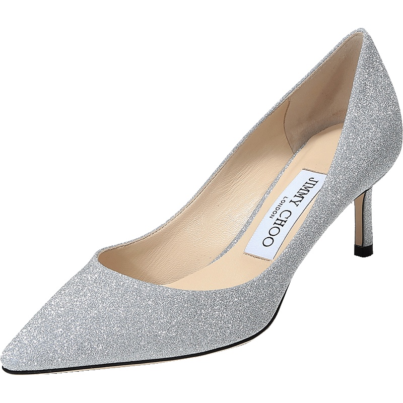 Jimmy Choo 周仰杰 女款闪光面料高跟鞋 ROMY 60 XGC 194