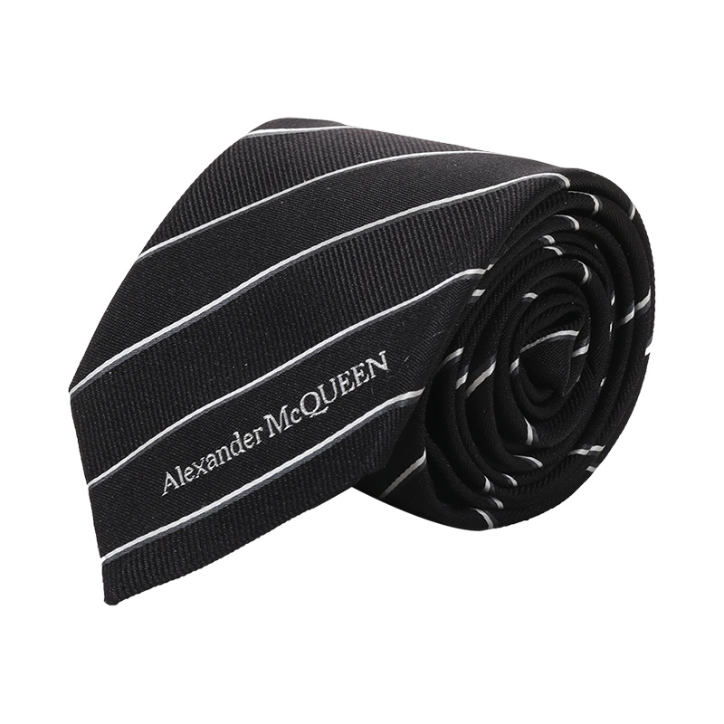 ALEXANDER MCQUEEN 亚历山大·麦昆 男士 桑蚕丝领带623105 4002E
