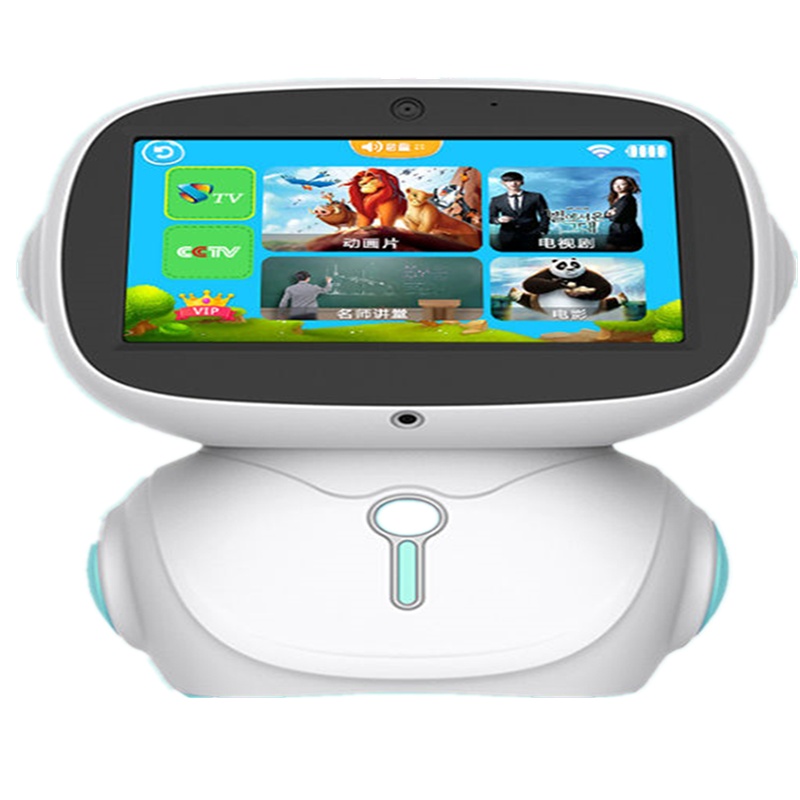 儿童智能早教学习机器人触屏wifi机幼儿教育点读机多功能玩具32G蓝色