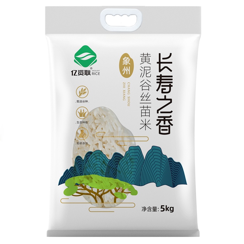 长寿之香 来宾象州丝苗米 5kg 一级大米 真空包装