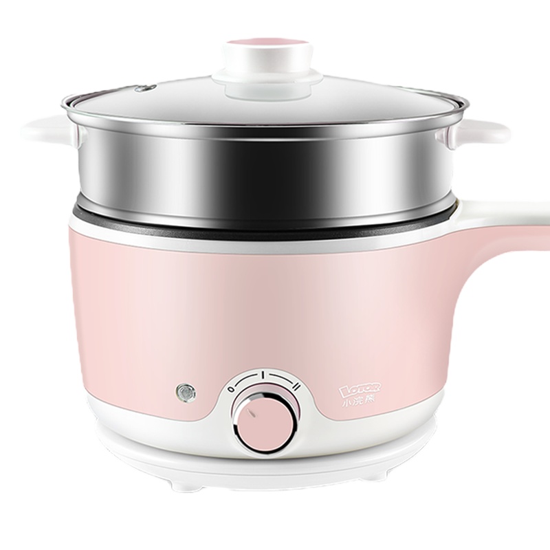 小浣熊电炒锅15C 宿舍学生寝室小功率家用多功能炒菜蒸煮饭一体小电锅