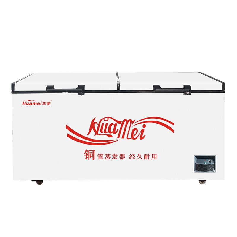 华美(Huamei)BC/BD-618X升厨房商用保鲜设备 顶开门冰柜 冷藏冷冻转换 节能单温冰箱 家用卧式冷柜展示柜