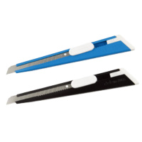 得力 2055 美工刀 壁纸刀 栽纸刀 小号金属外壳小刀 12把装