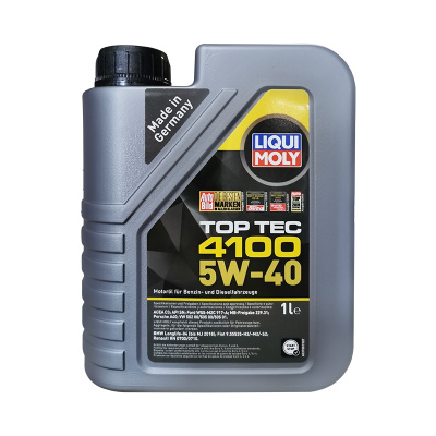 力魔(LIQUI MOLY) 顶技4100 全合成机油 5W-40 C3 SN/CF 1L 德国原装进口