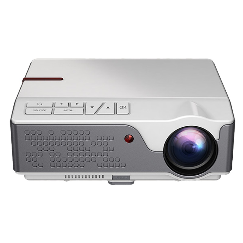 瑞格尔(Rigal)RD-826投影仪 家用办公商用投影机 (新款全新升级、智能系统、手机投屏、梯形校正、支持侧投)