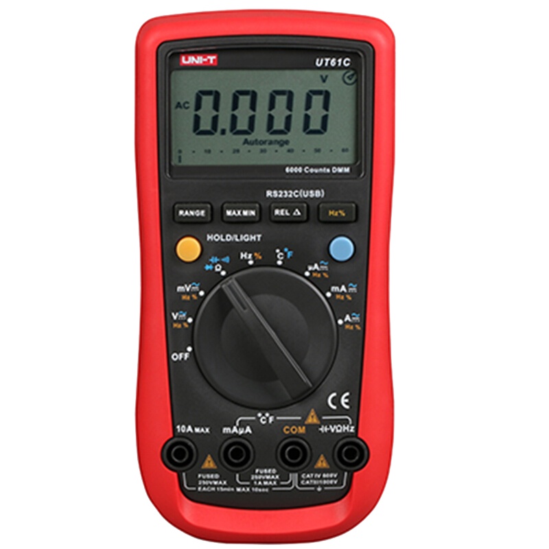 优利德(UNI-T) UT61C 自动量程数字万用表 高精度智能万用表