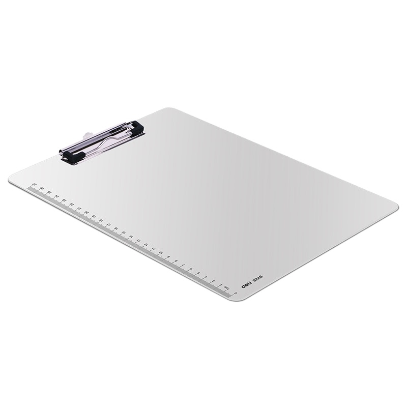 得力 商务书写板夹 文件板夹 画画阅读垫板 会议垫板夹 9248（A4塑料平夹）