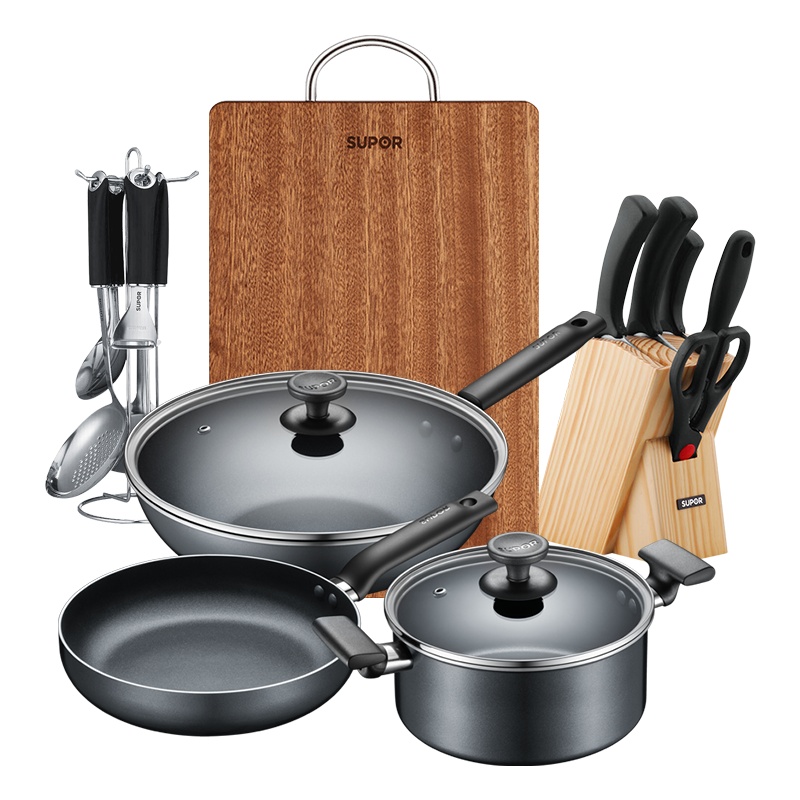 苏泊尔(SUPOR) 爱家不粘十六件套锅(TP2040E+T0824-2+t1011k+W342425AB1)