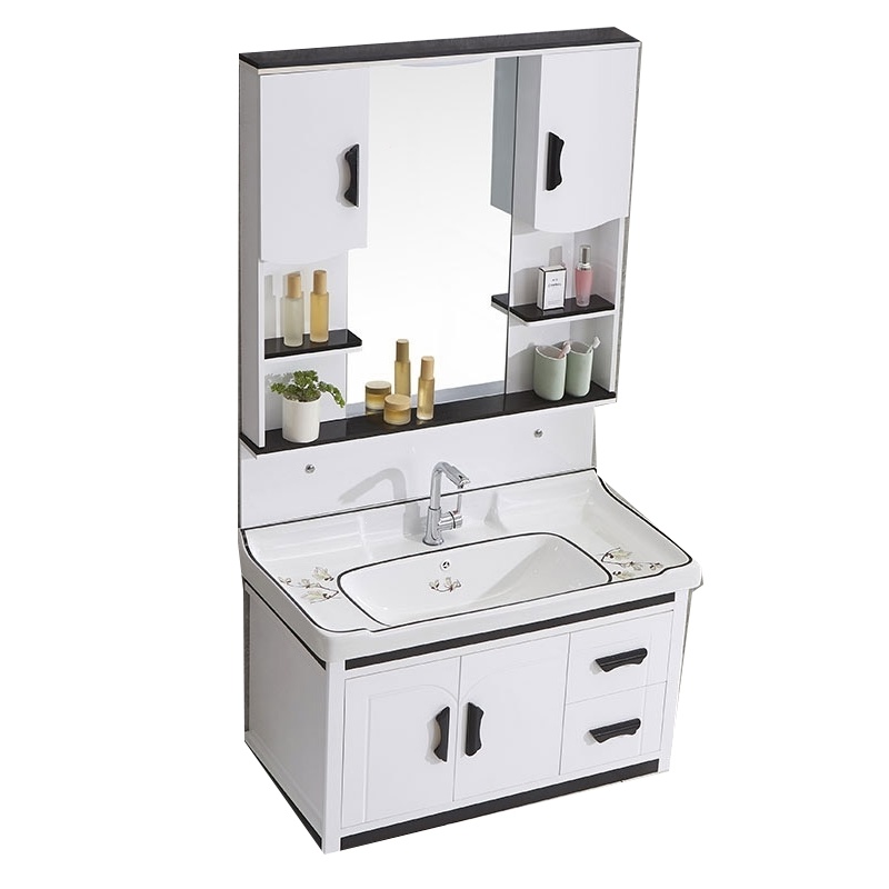 定制古达卫浴PVC浴室柜卫生间洗漱台洗脸盆柜组合洗手台盆现代简约小户型