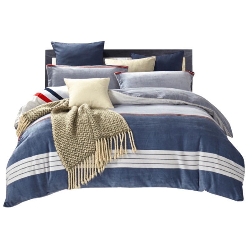 维科家纺官方正品暖睡康棉 拉舍尔四件套双人套件冬季保暖被套