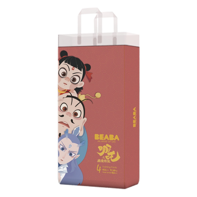 [详情抢大额券]BEABA哪吒联名IP款拉拉裤L码40片超薄透气干爽四季通用款
