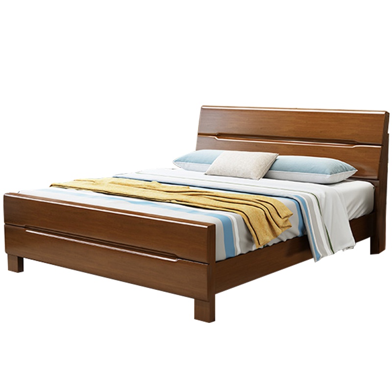 [理政]床 木质床 现代简约 卧室床 (不包含床头柜、床垫)