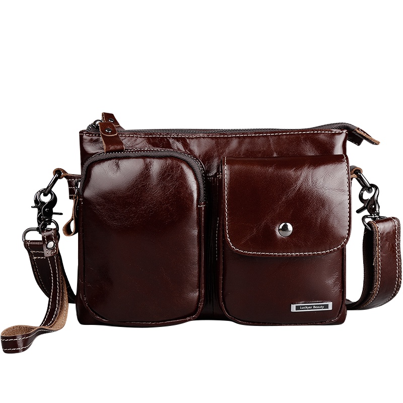 迪德单肩包男复古时尚斜挎包韩版休闲小背包男士包包青年运动挎包_DaPXG4