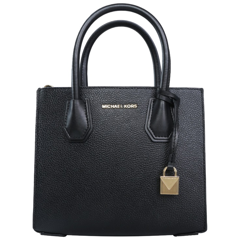 MICHAEL KORS女士黑色皮质手提包30F8GM9M2T BLACK