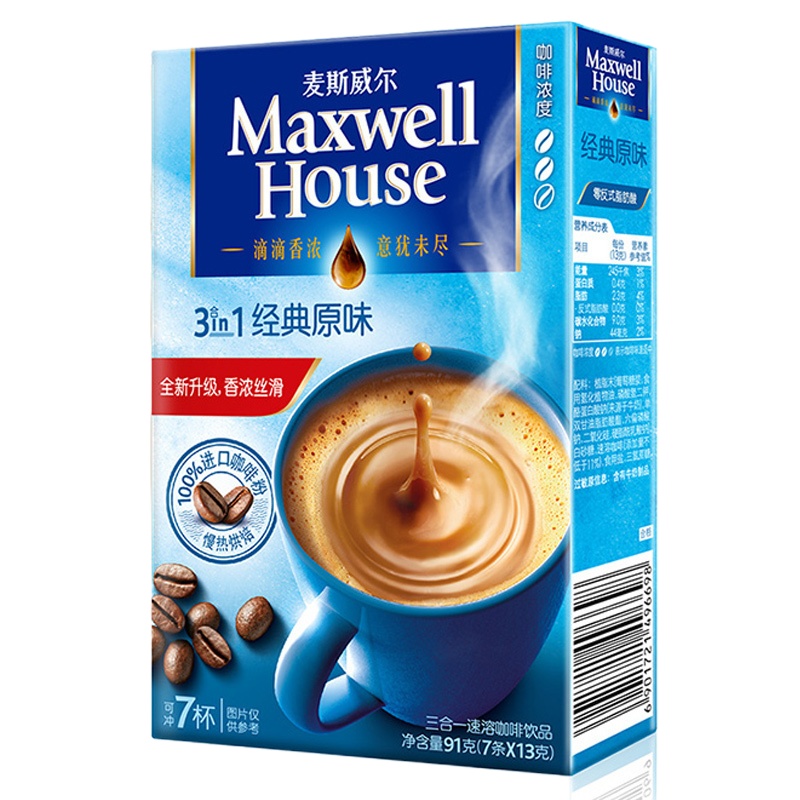 YJ麦思威尔速溶咖啡 (13g*7条)