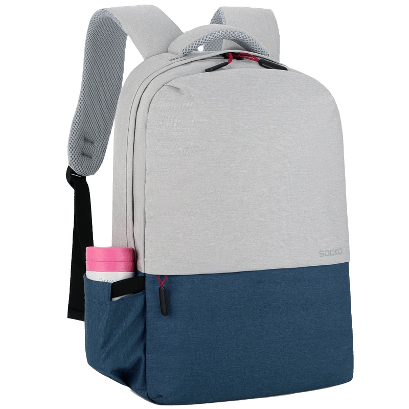 圣兰戈双肩包笔记本电脑包休闲商务14英寸适用联想小新Air14小米华为戴尔华硕惠普15.6男女大容量书包背包带USB接口