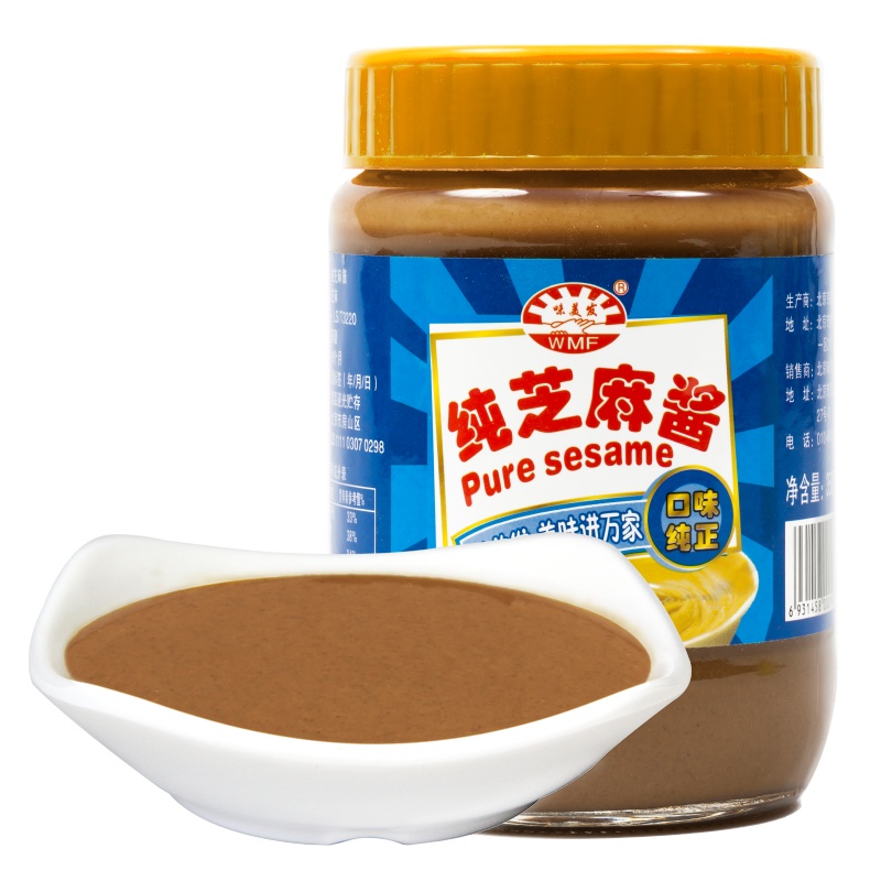 味美发(WMF) 纯芝麻酱300g 麻汁 火锅蘸料 凉菜 热干面酱 拌面酱 凉拌面酱 涮肉调料