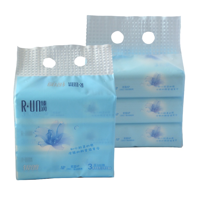 银鸽臻润保湿纸面巾120抽家用餐巾纸妇婴适用卫生纸抽纸5提