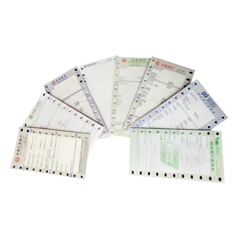 帝彩纸业三层无碳POS纸 一式三联(白黄白)75.5mm*139.7mm 50包/箱 100份/包 10箱/组,企业