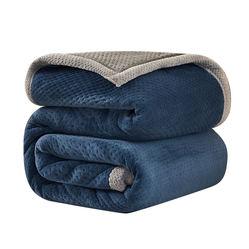 南极人(NanJiren)家纺 三层加厚毛毯办公室午睡空调毯子贝贝绒盖毯羊羔绒春秋冬季沙发毯