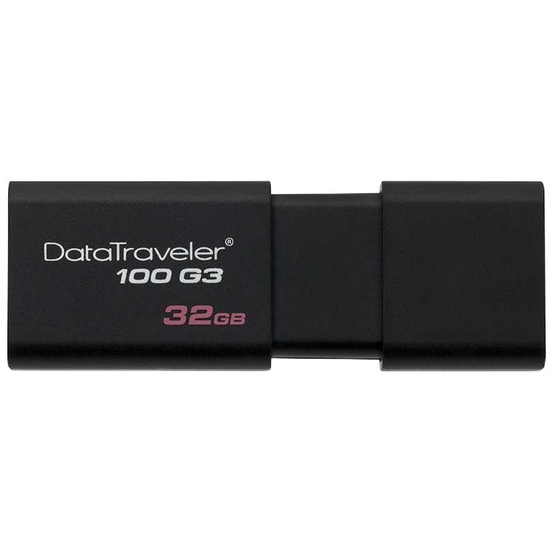 金士顿 32G优盘 DT100G3高速 USB3.0 商务办公U盘伸缩设计