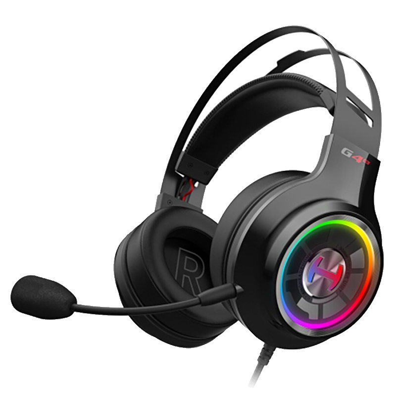 Edifier/漫步者 HECATE G4竞技版电竞游戏吃鸡耳机头戴式电脑有线耳麦USB7.1声道 G4竞技版-黑色