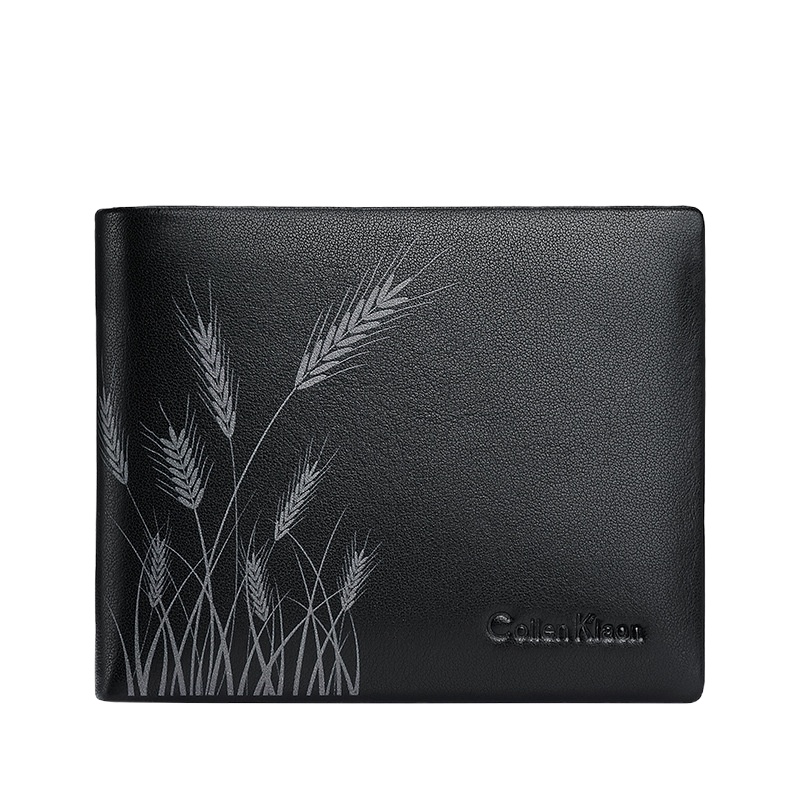 [CK正品]品牌短款钱包真皮敞口多功能头层牛皮青年休闲男士钱夹潮Caecn Koen