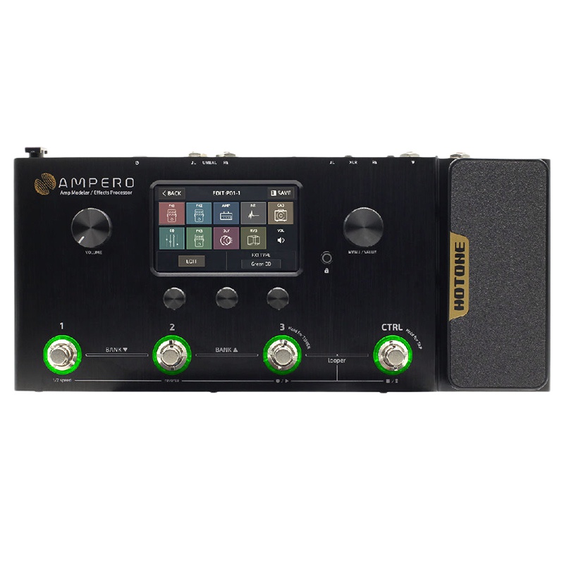 Hotone Ampero one 电吉他综合效果器MP100木吉他贝斯中文效果器 乐器配件