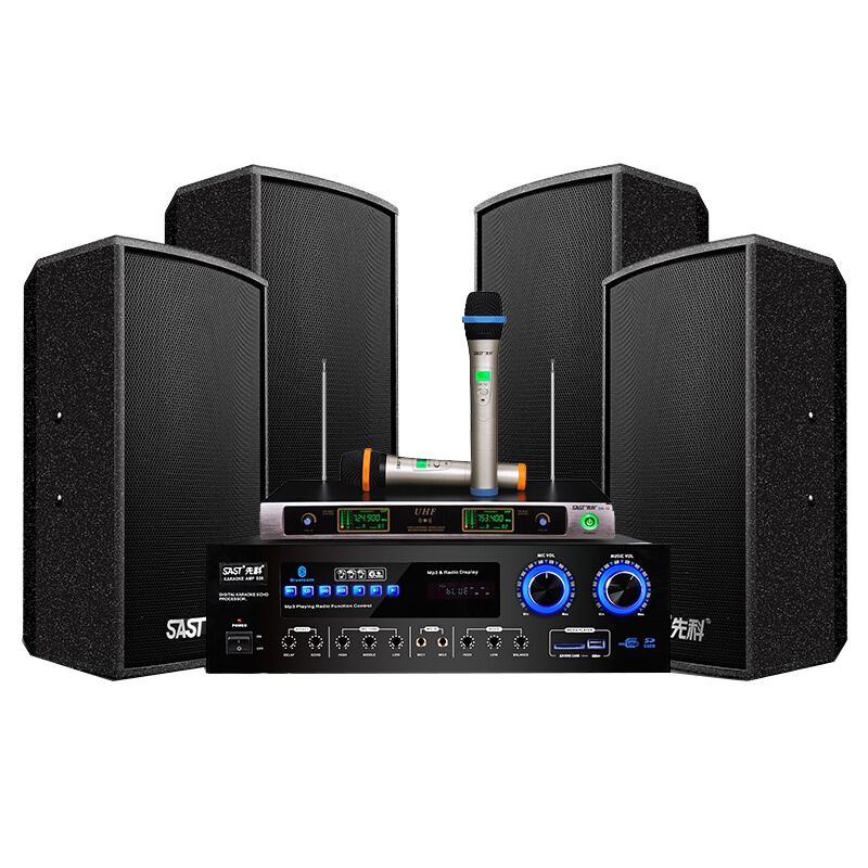 先科(SAST) 家庭影院ktv音响套装 专业会议音响全套 卡拉OK功放组合 多功能厅音箱套装