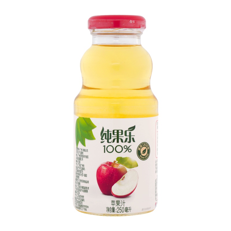 百事可乐 纯果乐 Tropicana 100%苹果汁 果汁 250ml*24瓶 百事系列荣誉产品