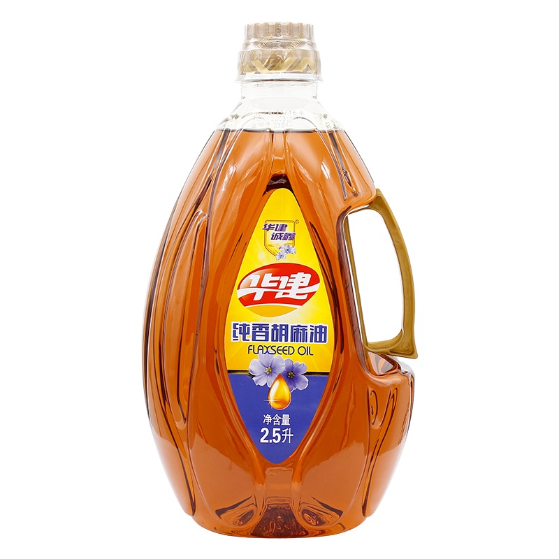 华建诚鑫 纯香胡麻油2.5L 物理压榨亚麻籽油