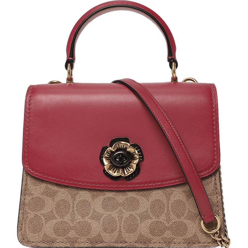 COACH 蔻驰 奢侈品 女士专柜款皮质经典涂层手提单肩包 79274