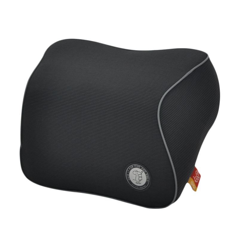 吉吉(GiGi)汽车头枕 GT-1327竹炭记忆棉行车枕 车用护颈枕 头靠枕黑色