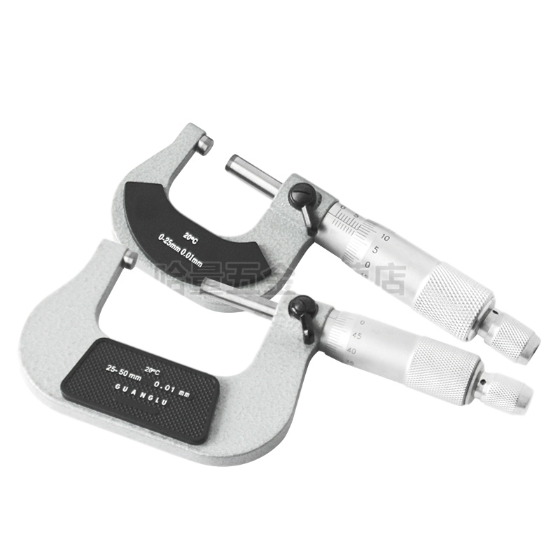 广陆(guanglu)外径千分尺 螺旋测微仪器 镶合金 不锈钢材质 125-150mm_0.01mm