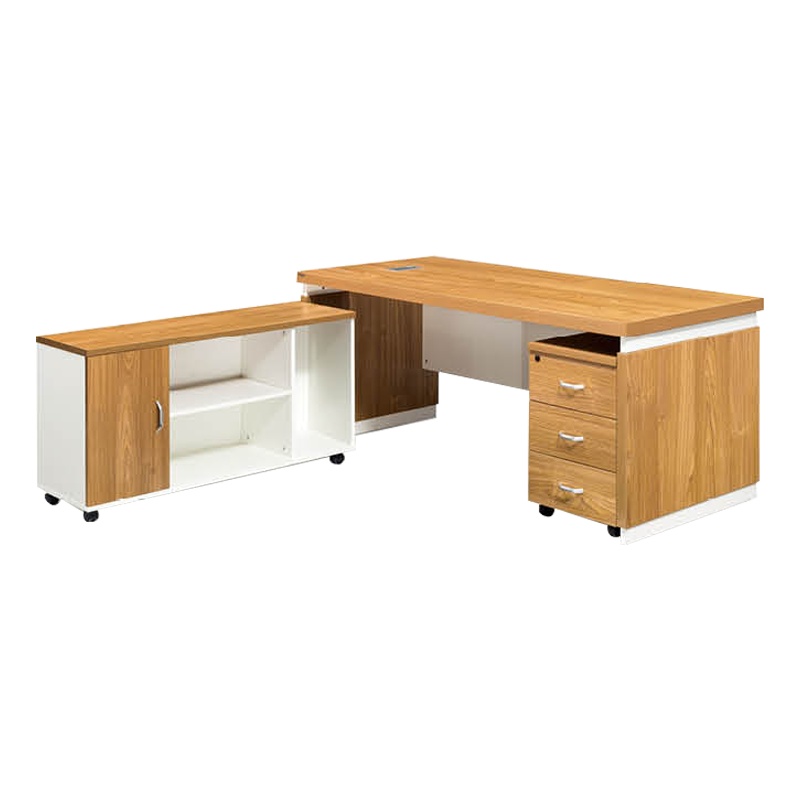 匡大 板式办公桌1.6米主管桌经理桌+副柜KD-18D1603