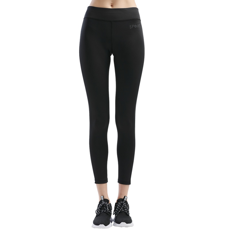 八哥紧身裤女健身裤跑步裤子瑜伽服速干薄款九分裤七分裤显瘦弹力裤紧身运动裤瑜伽裤