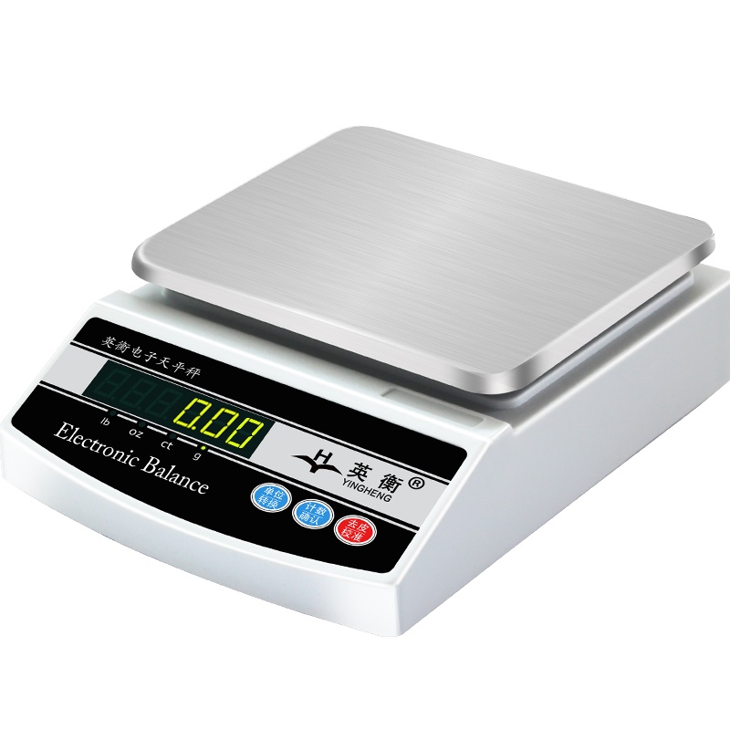 英衡[充电款方盘5kg精度0.1g]电子天平秤高精度珠宝称精准克重称黄金秤实验室电子秤药材克秤纺织面料克重仪