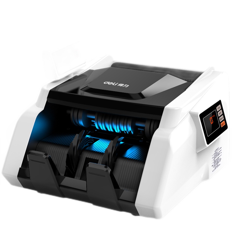 得力(deli) 点钞机 小型银行专用智能语音验钞 新版人民币验钞机33302S