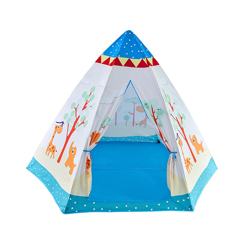 儿童帐篷玩具屋 室内游戏屋房卡通图子萌系森林小鹿六角帐宝宝小孩海洋球池