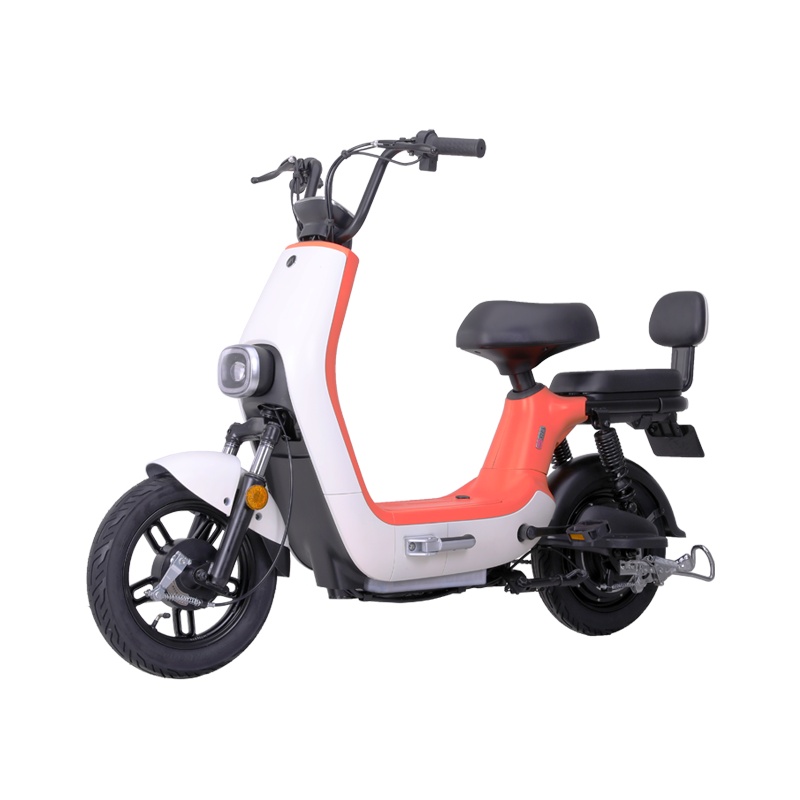 爱玛电动车48V20Ah时尚男女成人轻便锂电自行车电动车电瓶车D350源彩绿勇气灰