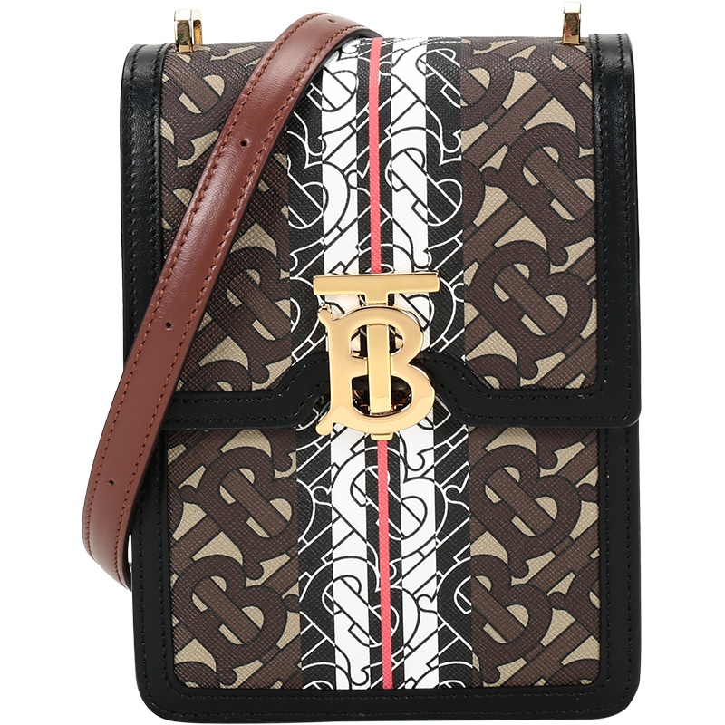 BURBERRY 博柏利 女款 环保帆布/牛皮Robin洛宾包单肩斜挎包手机包 80304271