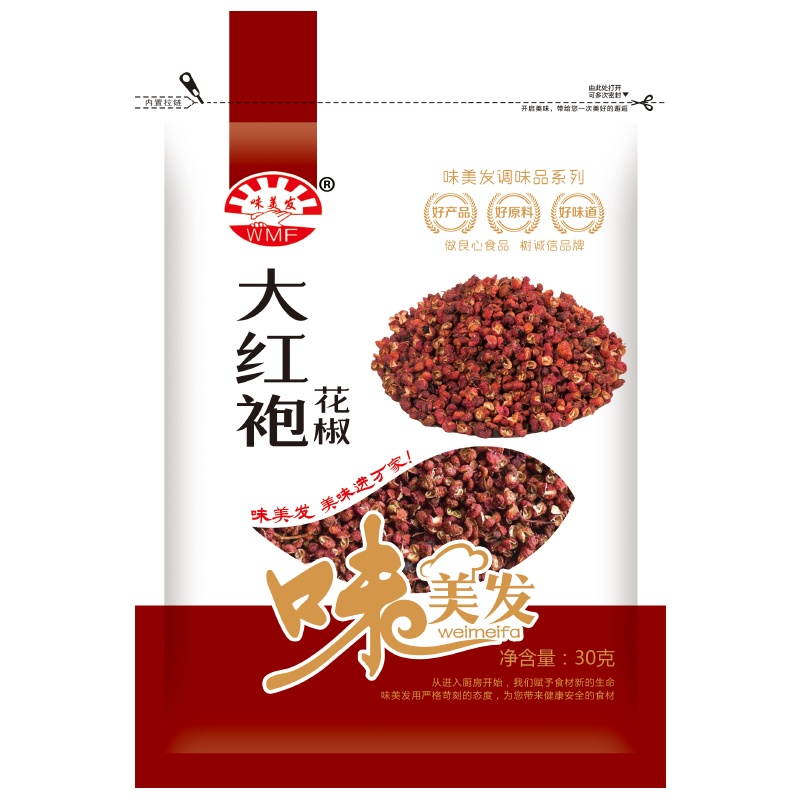 味美发(WMF) 大红袍花椒30g 香料烧烤火锅底料卤料厨房调味品