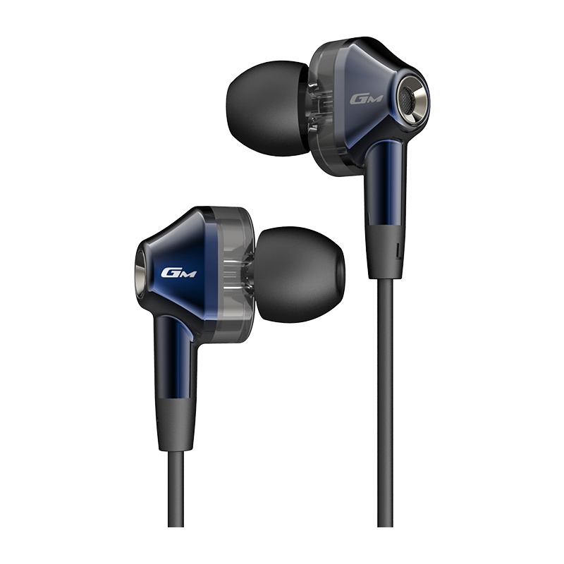 Edifier/漫步者 HECATE GM360pro 圈铁版 Hi-Res 入耳式三单元动铁耳机 深蓝色
