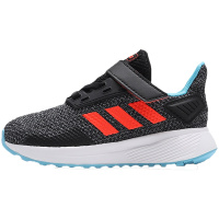 【自营】adidas童男婴童鞋宝宝学步魔术贴休闲运动鞋BC0826 BC0826四度灰+红荧光+黑色